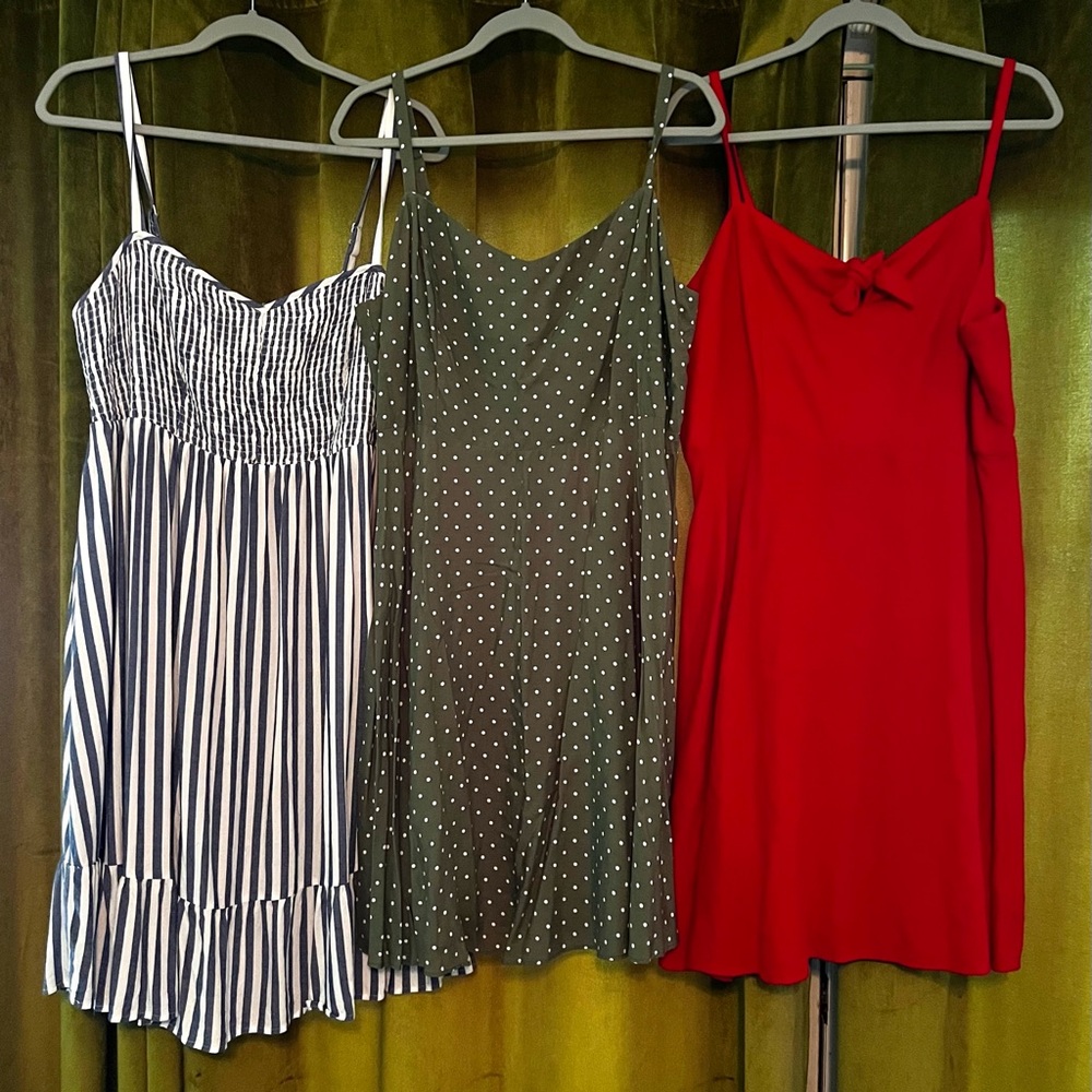 Torrid Old Navy Linen Blend, Cotton Sun Dress Lot